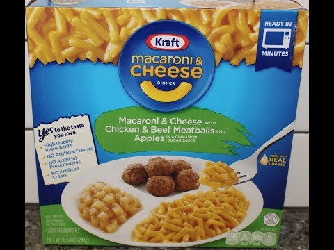Kraft Macaroni & Cheese Dinner: Macaroni & Cheese with Chicken & Beef Meatballs & Apples Review