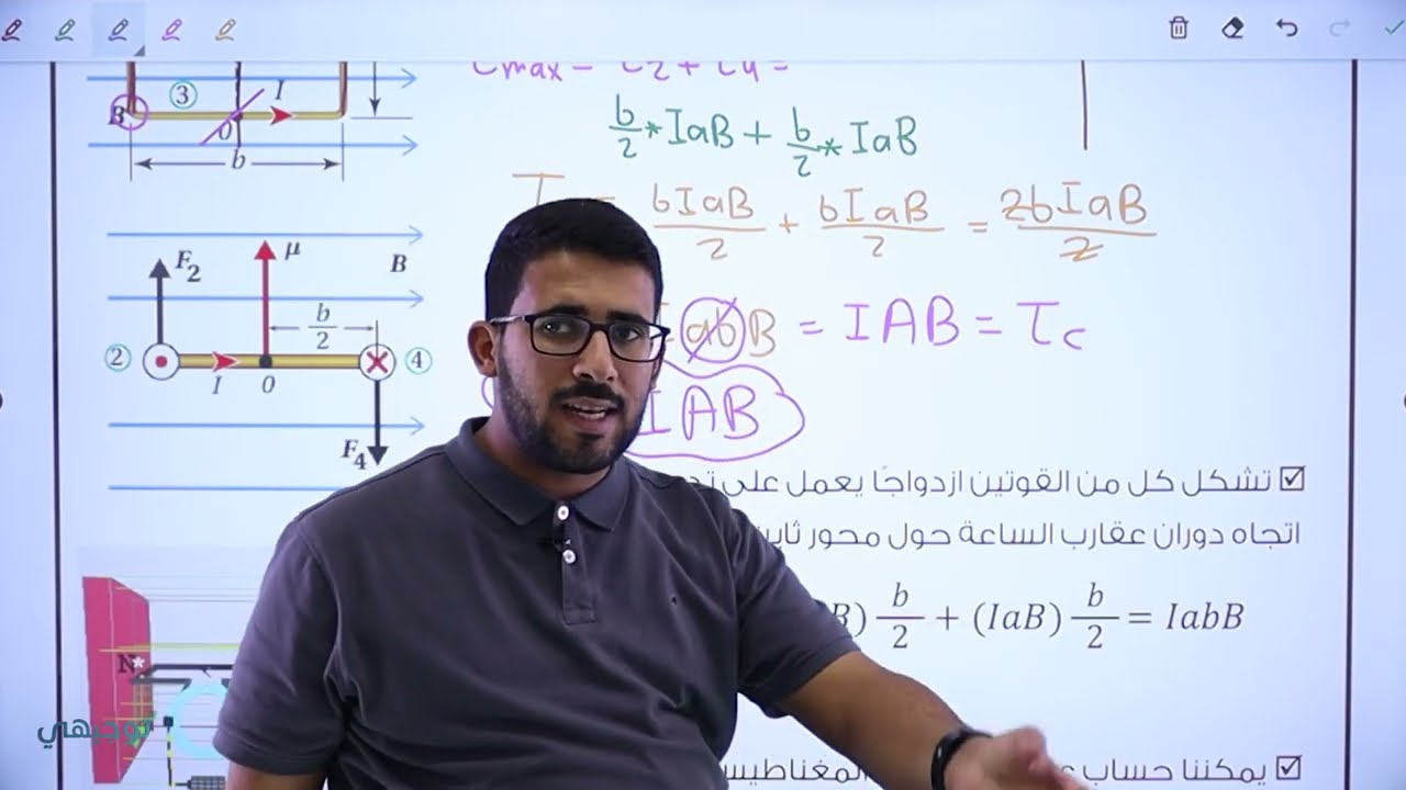 القوة المغناطيسية - القسم (7) || فيزياء التوجيهي - المنهاج الجديد جيل 2005 || (97)