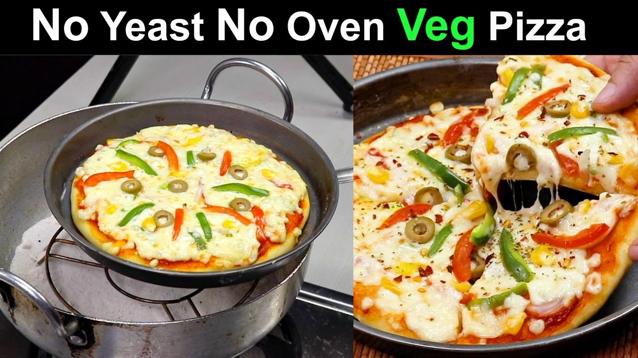 कढ़ाई में वेज पिज़्ज़ा बिना यीस्ट के | Veg Pizza without Oven and Yeast | Pizza Recipe | Kabitaskitchen | Kabita Singh | Kabita