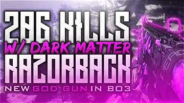 Black Ops 3 - 206 KILLS w/ DARK MATTER RAZORBACK! NEW "GOD GUN" IN BO3! (BEST GUN FOR HIGH KILLS!)