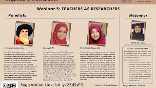 NIE/MOE Webinar Series: TEACHERS AS RESEARCHERS