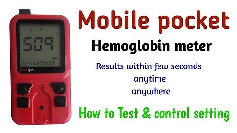 how to check hemoglobin at home || Digital mobile hemoglobin meter || Hemo spark