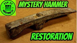 Old rusty hammer restoration