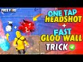 ONE TAP + FAST SIT-UP GLOO WALL TRICK || Total Explain || FireEyes Gaming || Garena Free Fire