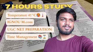 I Tried Studying 7 Hours a Day for UGC NET &amp; M.Com