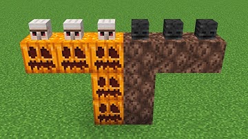 how to create a double pumpkin wither?