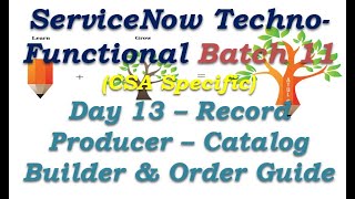 Batch 11 | Day 13 | Catalog Builder - Order Guide - Record Producer