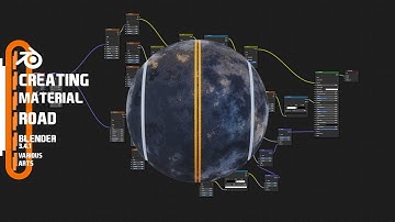 Create road material  Blender 3.4