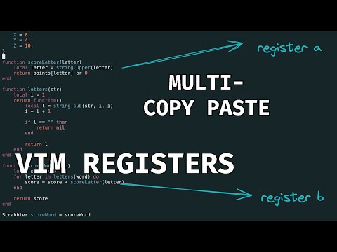 Working With Vim Registers | Copy And Paste Better