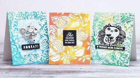 [Technique] Distress Oxides and Embossing Folders by Channin