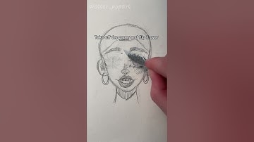 How to copy and paste irl 😅 (I think the hair ruined how she looks😭) #art #viral #artist #diy