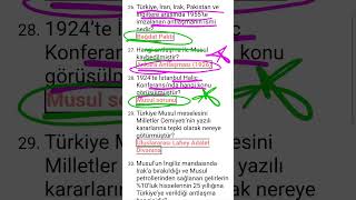 TARİH DERSİ ATATÜRK DÖNEMİ TÜRK DIŞ POLİTİKASI 50 SORU VE ÖNEMLİ BİLGİLER 📚✅️