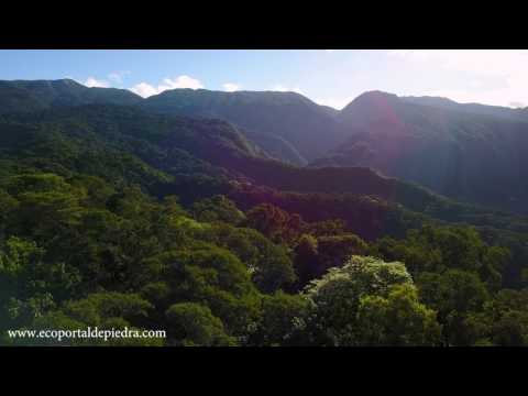 Eco-Portal de Piedra, Villa Monte y RNP Las Lancitas from a drone