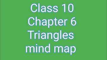 Complete revision in less than 1 minute |Class 10 Chapter 6 Triangles Mind map