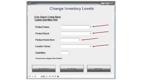 CLFS Inventory Management System: Change/View Inventory Tutorial