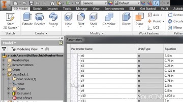 Build Your CNC - Autodesk Inventor/CAM/CNC Workflow - Part 5 - Share part properties using Excel