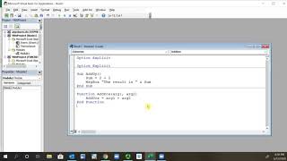 VBA Examples of a Subroutine and a Function