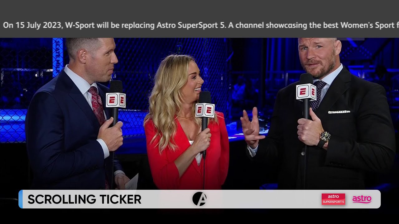 Scrolling Ticker W-Sport will be replacing Astro SuperSport 5 on Jul 15, 2023