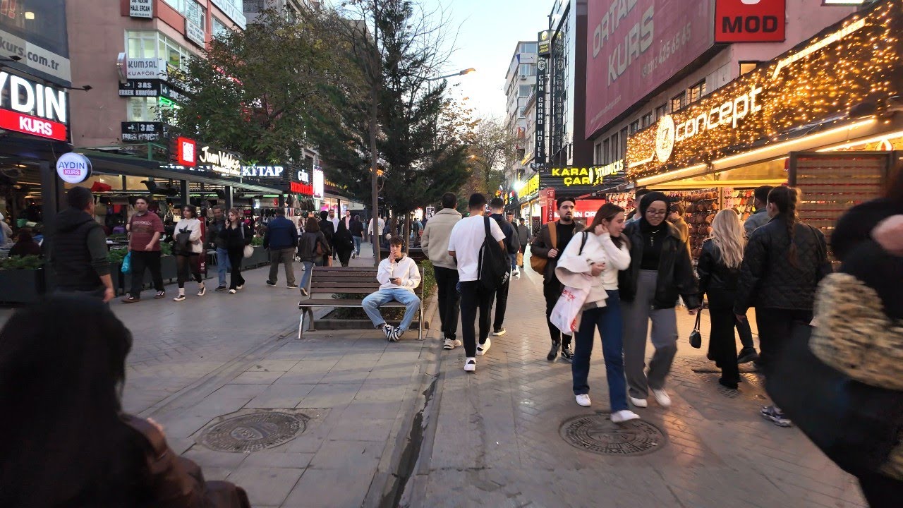 Ankara[4k30fps], Kızılay'da Gezinti - Strolling Around Kizilay