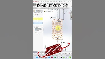 How to Create Simple Spring by Solidworks