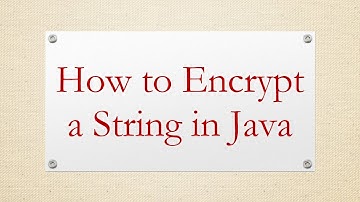 How to Encrypt a String in Java