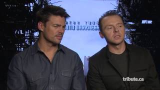 Karl Urban & Simon Pegg - Star Trek Into Darkness Interview HD