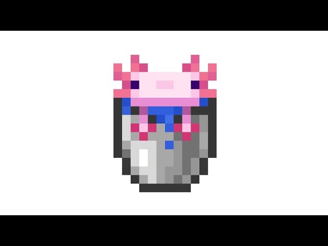 Axolotl in a bucket (mostly) birthday cake I built… : r/Minecraft