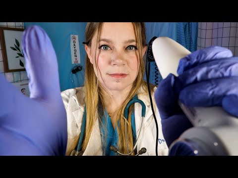 ASMR Doctor Full Body Examination | Thyroid Exam & Ultrasound