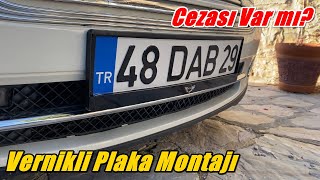 Mini Cooper Mühürlü App Plaka - Pleksi Plakalık Montajı