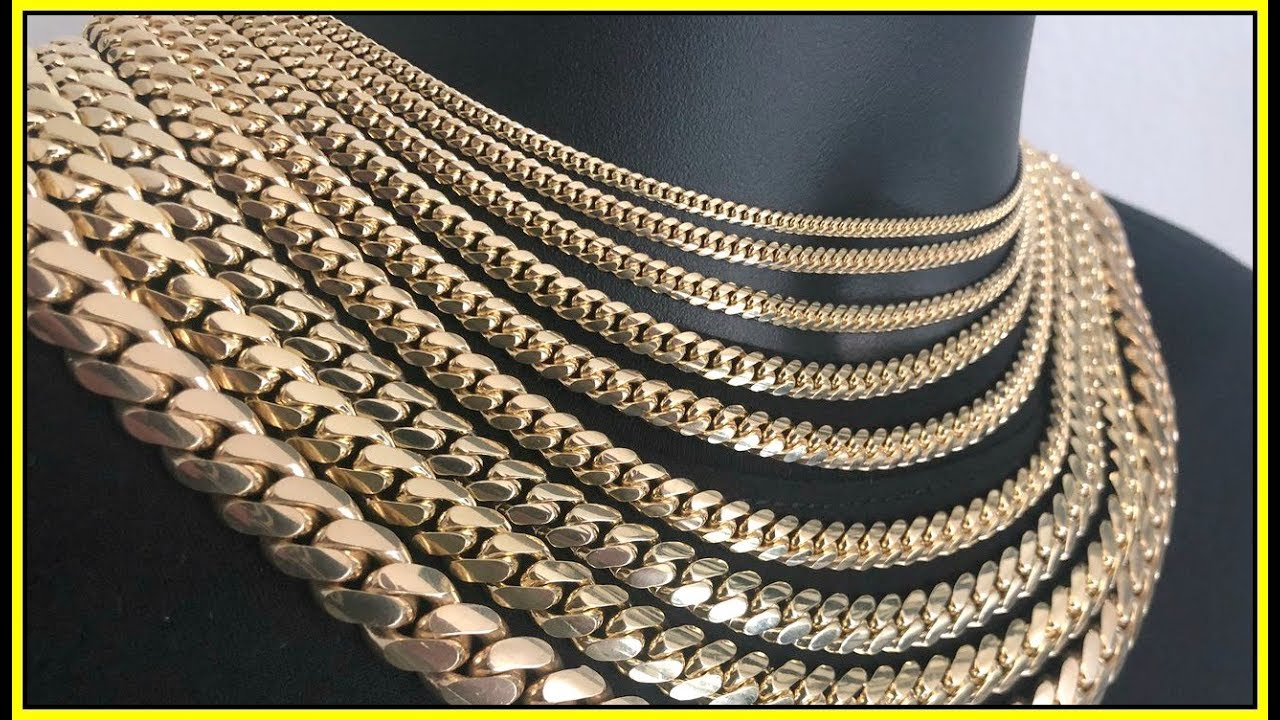 Cuban Link Size Chart