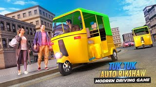 Modern Tuk Tuk Rickshaw Driving - City Mountain Auto Driver - Android GamePlay 2022 screenshot 1