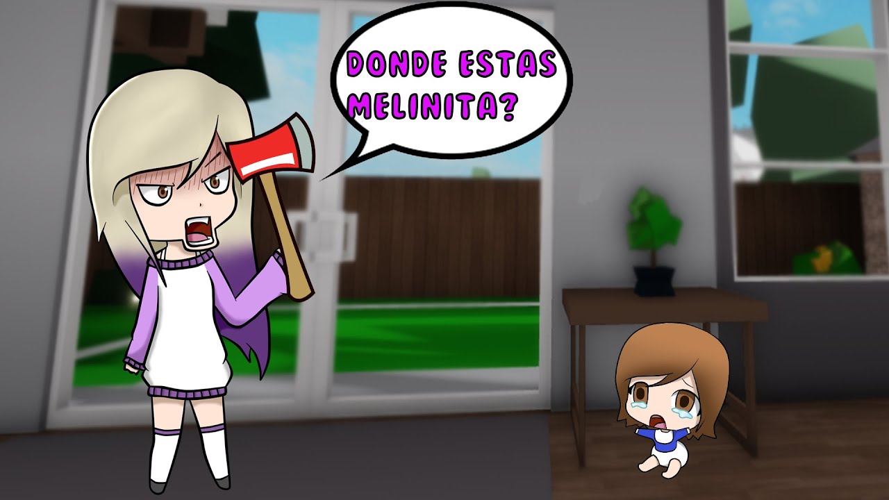 NIÑERA MALVADA QUIERE ATRAPAR A MELINITA BEBÉ EN BROOKHAVEN ROBLOX
