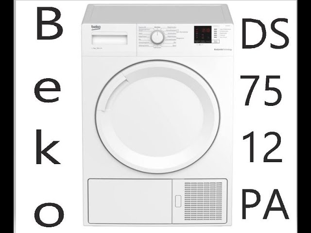 Beko - deaktivieren A+++-Kindersicherung YouTube Wärmepumpentrockner-7kg-Energieklasse DS7512PA