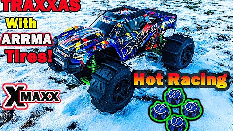 Traxxas XMAXX with Arrma Tires!? How to fit them Properly with Hot Racing Nuts!