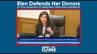 Elen Asatryan Loses Her Cool Defending Donors | James Clarke for Glendale City Council