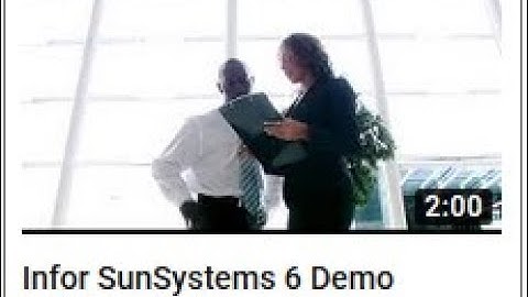Infor SunSystems 6 Demo Video - Hungarian Subtitles