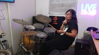 On My Radio - Drum Lesson Cover by "Gemma M".