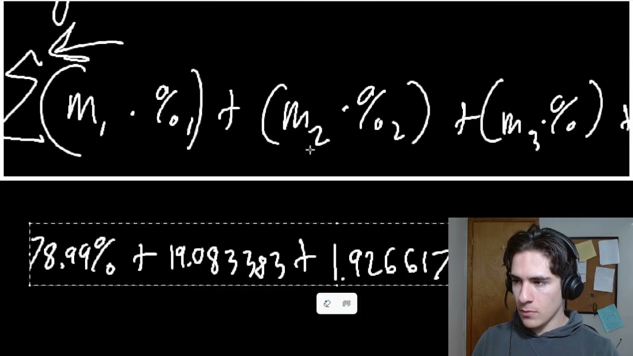 Percentage by weight solving Inorganic Chem 1