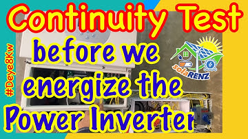 Continuity Testing before powering up! #DEYE8Kw #DolomiteBeachSolarPowered @engrberto