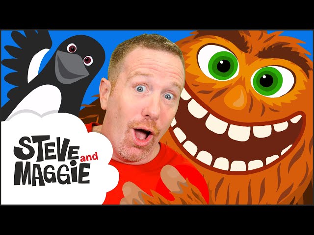 Camping with Bigfoot Story for Kids from Steve and Maggie | Wow English TV class=