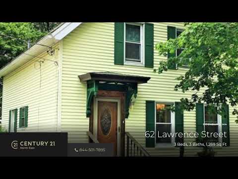 62 Lawrence Street, Fitchburg, MA home video tour