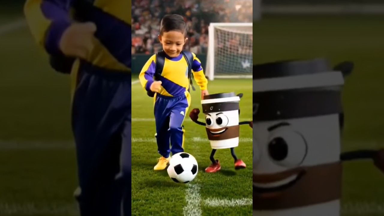 Bermain Bola #cappuccinoassassino #cappuccinoassasino #cute #kidsshorts