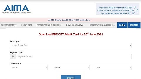 MAT 2021 Admit Card Released for PBT and CBT at mat.aima.in, Know Steps To Download Here
