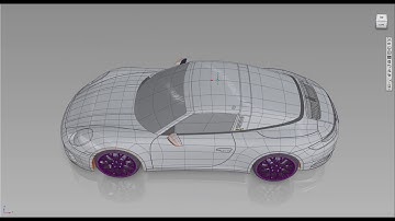 alias SubD/surfaces porsche model