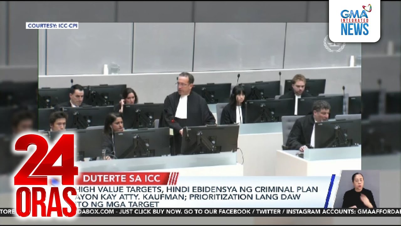 High-value targets, hindi ebidensya ng criminal plan, ayon kay Atty. Kaufman... | 24 Oras