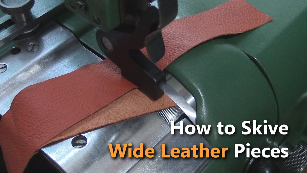 How to Skive Wide Leather Pieces (Part 4) Leather Upholstery YouTube