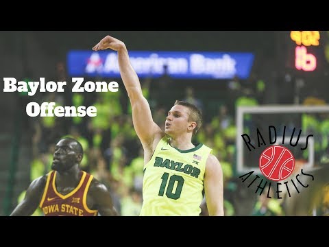 Baylor Bears Zone Offense - Inside Ball Screen