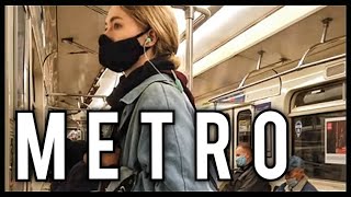 St Petersburg Russia SUBWAY TRIP: Metro Station Nevsky Avenue People Faces LIVE CAMERA