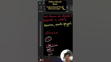 Leetcode - 1047 | Remove All Adjacent Duplicates in a string |Programming with Pirai|Half Moon Coder