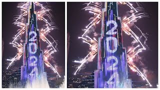 UAE New Year 2024 - Dubai fireworks 2024 - (UAE) Burj Khalifa New Year 2024 - Dubai Countdown 2024